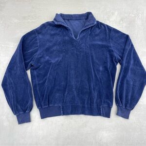 VTG Velour Collared Sweatshirt Pullover